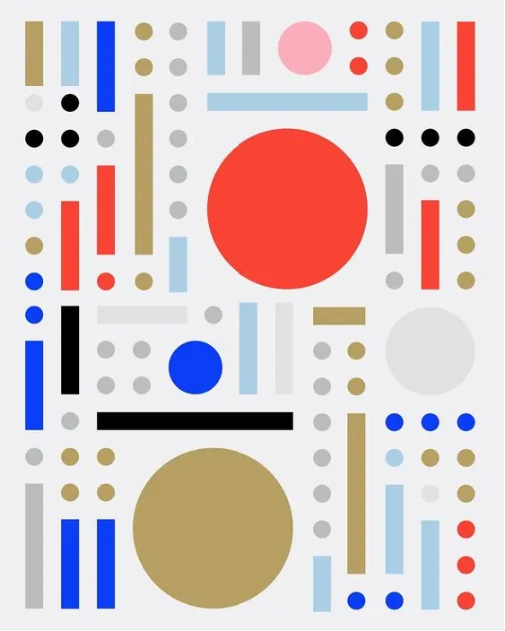 Color palette tile