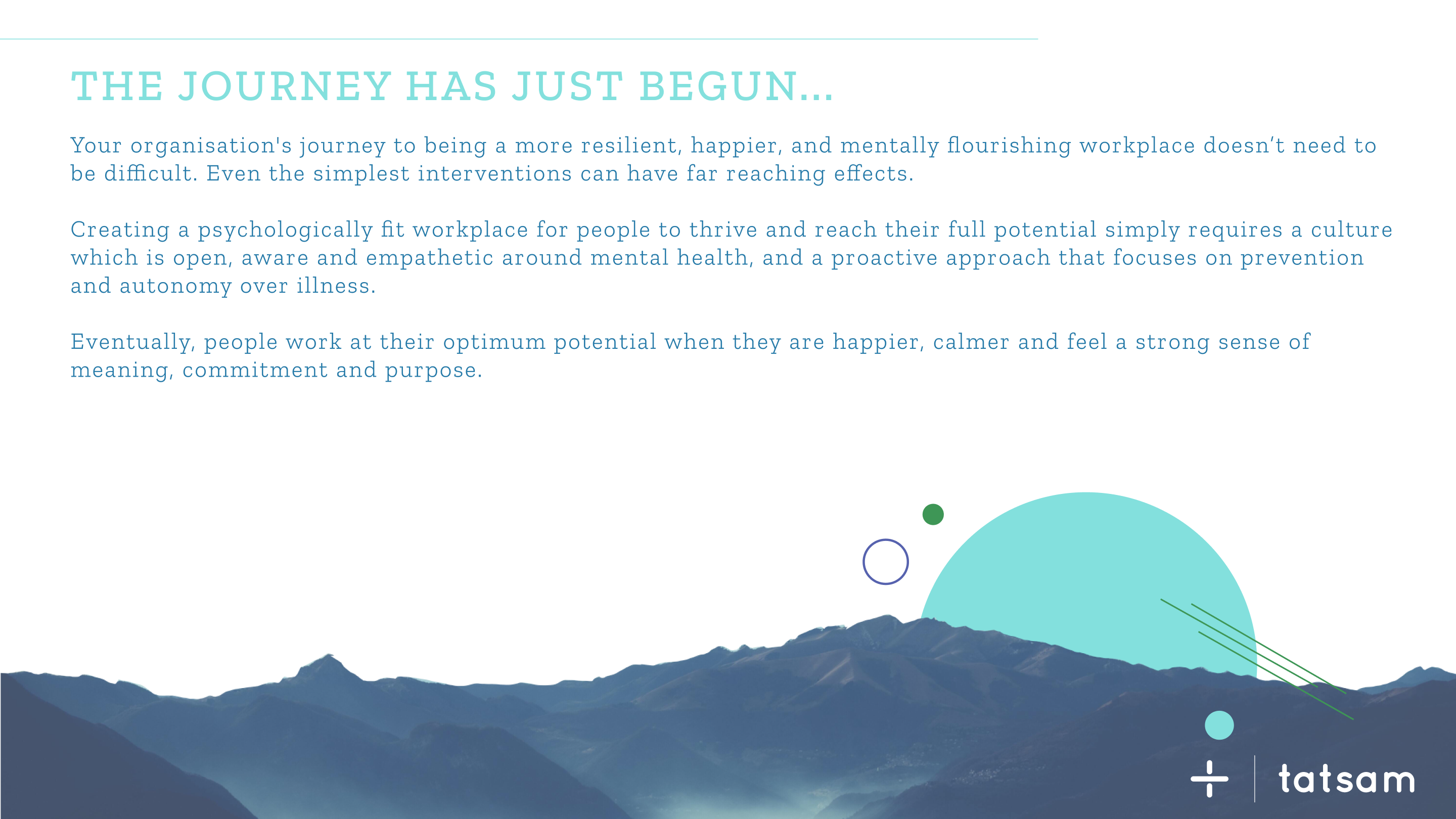Wellbeing report — data view.